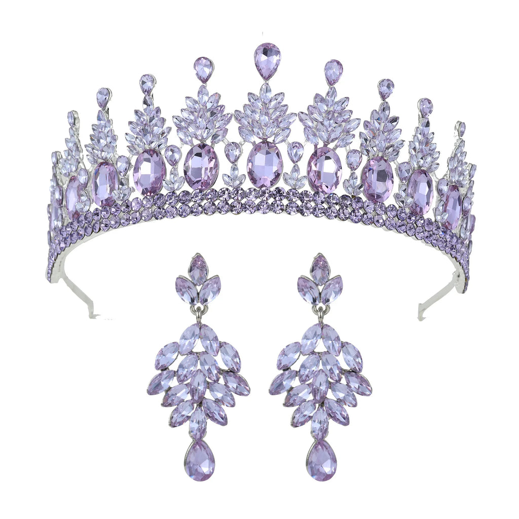 Baroque Crowns For Queen Women Crystal Princess Bridal Tiara Crown Wedding Hair Accessories Pageant Prom Hair Jewelry Headdress as picture 3