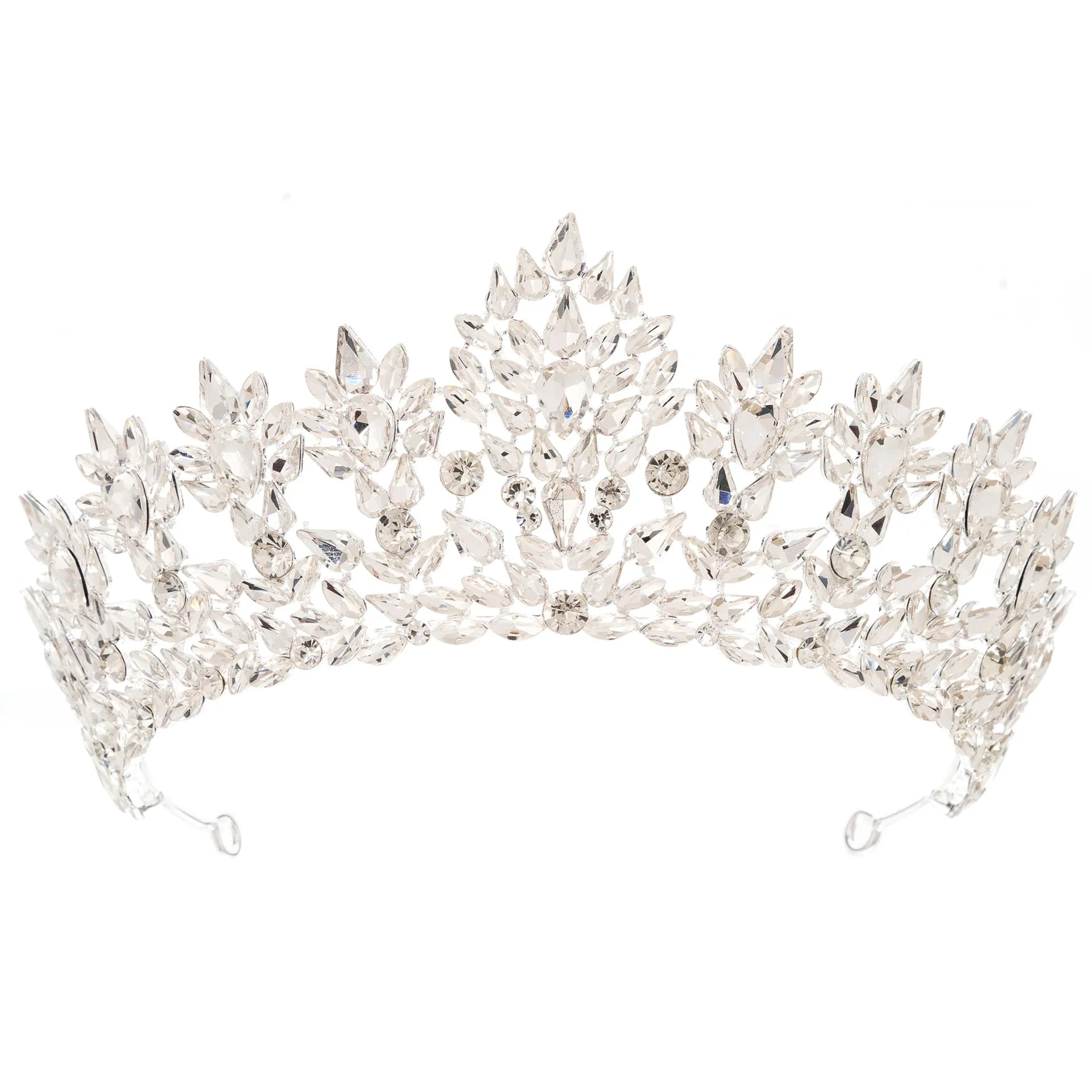Princess Queen Crowns For Women Baroque Crystal Bridal Tiara Crown For Wedding Bride Headdress Party Prom Hair Jewelry Headpiece as picture 4