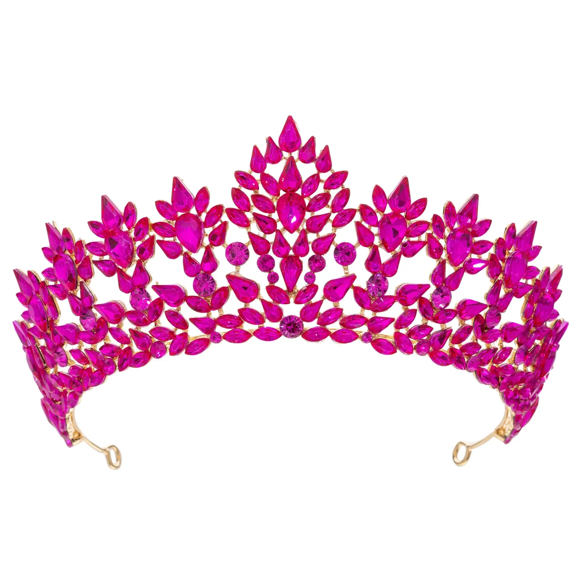 Princess Queen Crowns For Women Baroque Crystal Bridal Tiara Crown For Wedding Bride Headdress Party Prom Hair Jewelry Headpiece as picture 3
