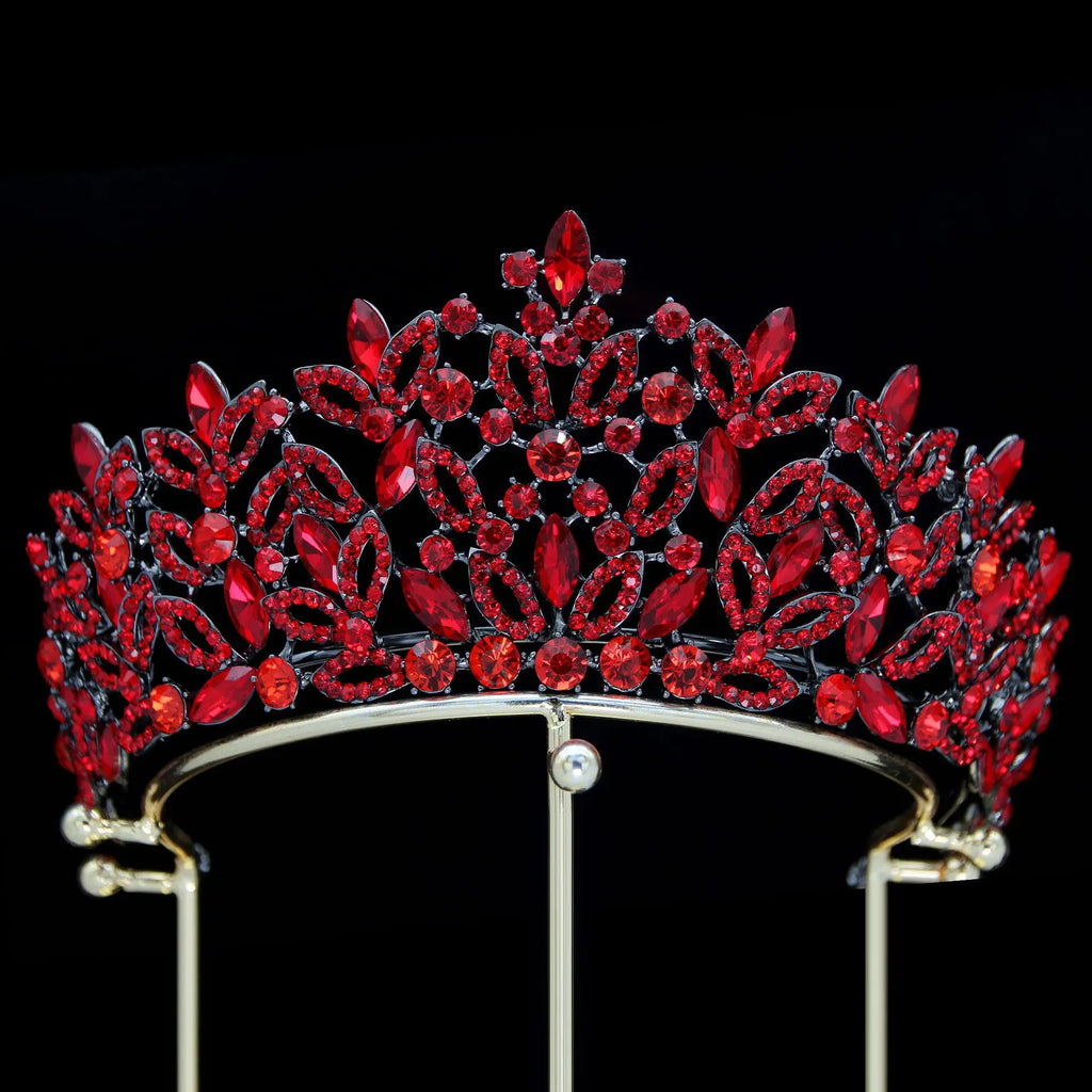 Crystal Crowns For Queen Princess Bridal Tiara Crown For Wedding Hair Accessories Women Crown for Pageant Bride Prom Headpieces as picture