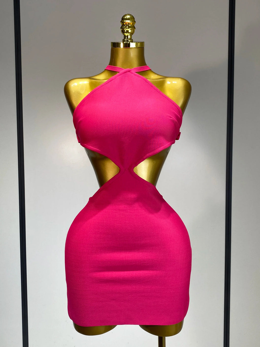 Women Sexy Backless Black Cut Out Bow Tie Bodycon Bandage Dress Celebirty Elegant Evening Party Luxury Birthday Dresses Rose Red