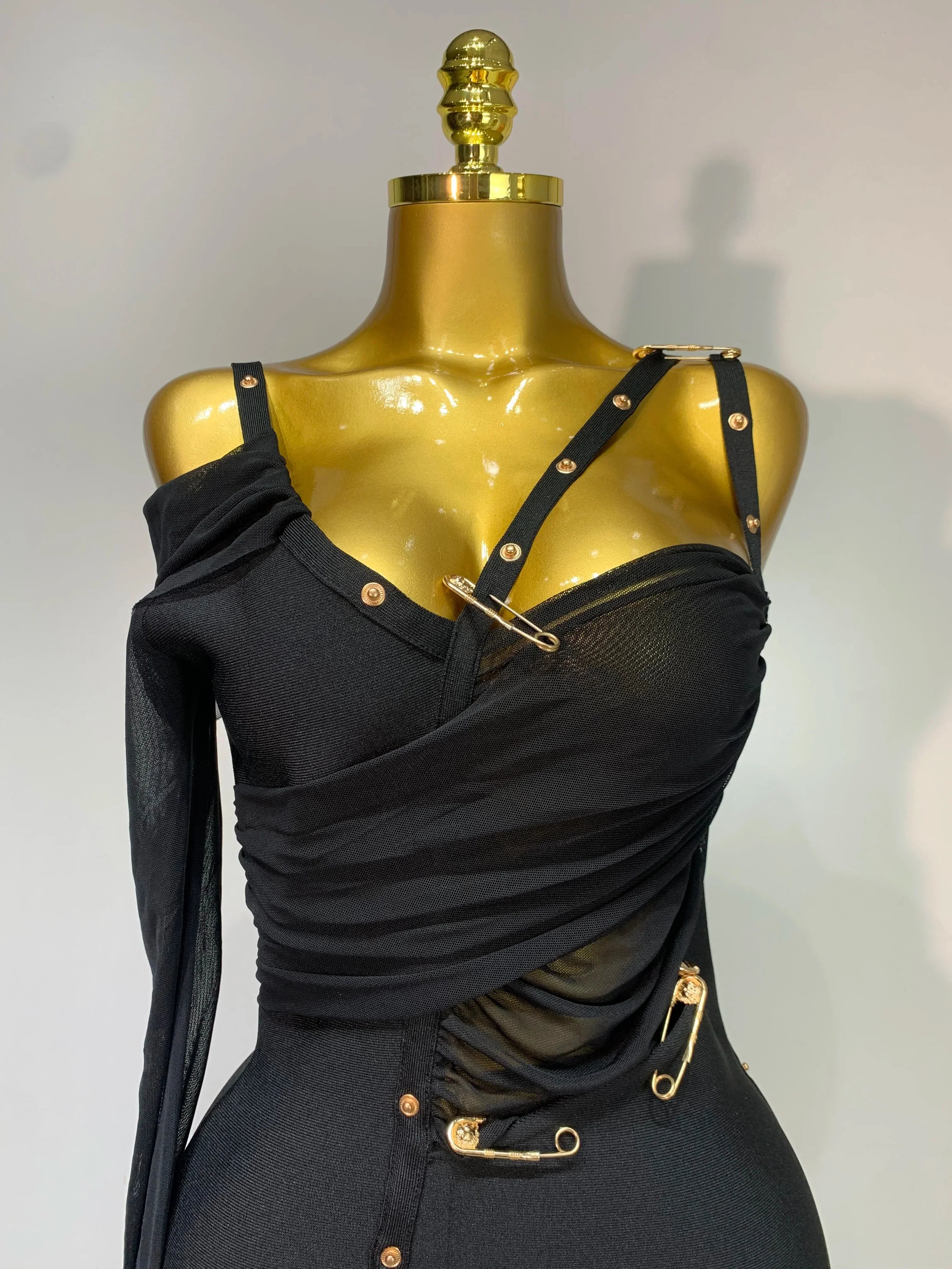 One Shoulder Long Sleeve Bodycon Bandage Dress Cocktail Evening Party Luxury Birthday Dress Celebrity Prom Gown