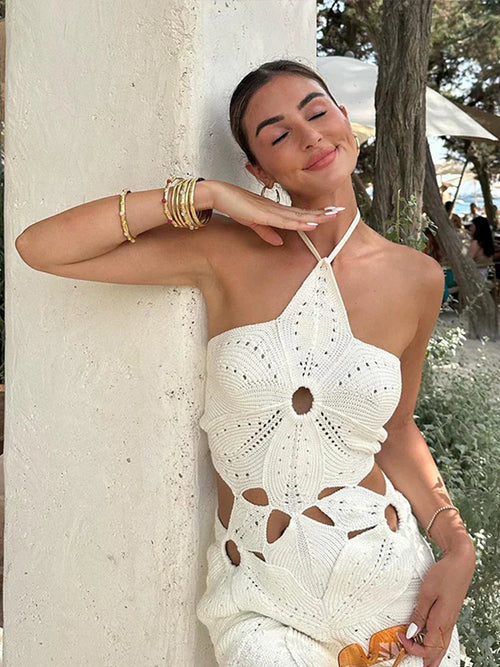 Aislyn Knitted Summer Dress
