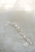 Bridal Jewelry Pearl Crystal Hair Comb Pin Clip Long Headpiece Headband For Brides Bridesmaids Leaf Hairpins Wedding Accessories b