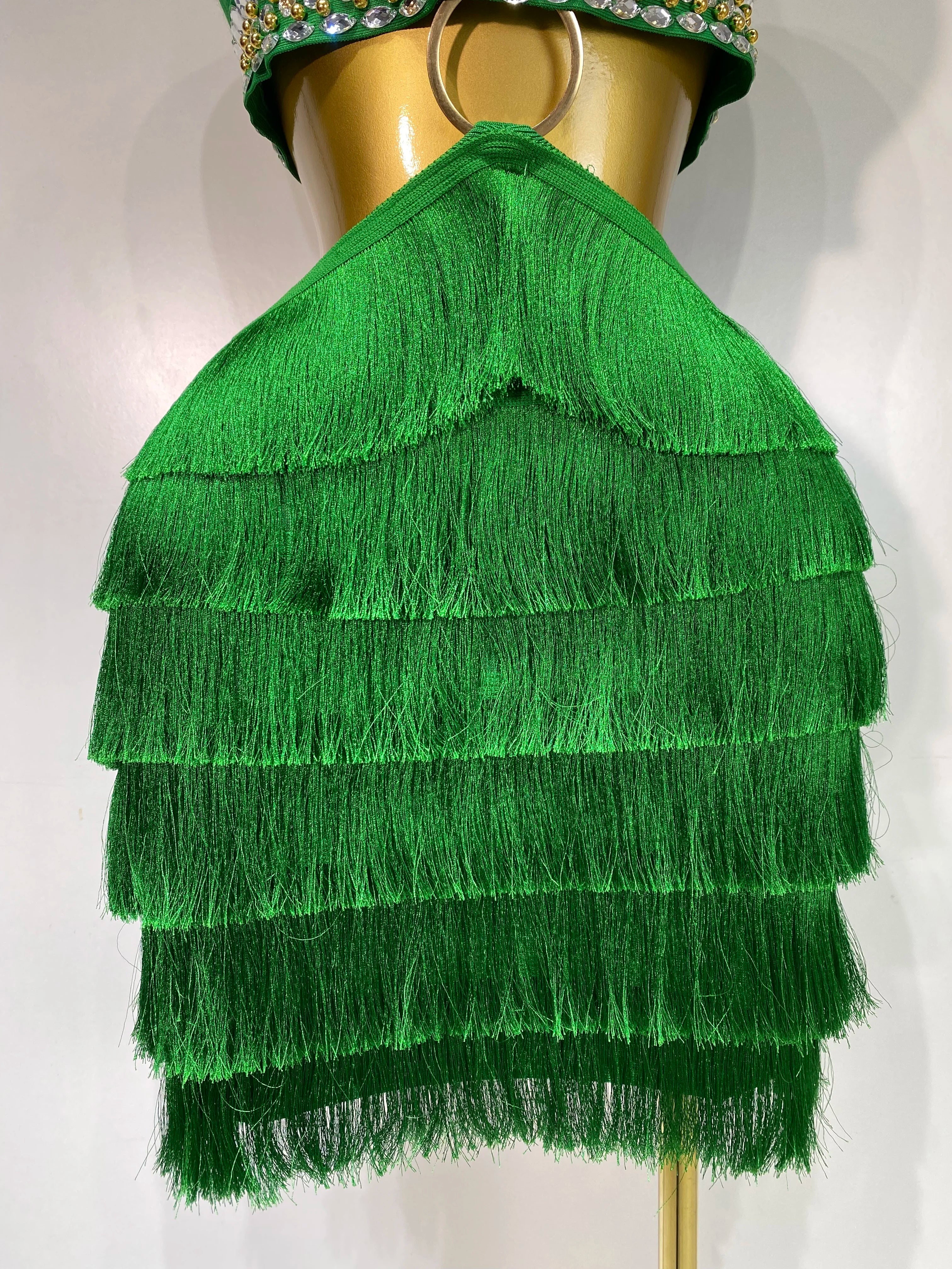 Sexy Sling Backless Dress Women Green Bodycon Bandage Dress  Celebrity Elegant Evening Club Luxury Birthday Party Dresses