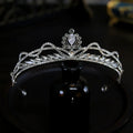 Crystal Crowns For Queen Wedding Hair Accessories Princess Bridal Tiara Crown For Women Pageant 15 Years Party Prom Headdress as picture