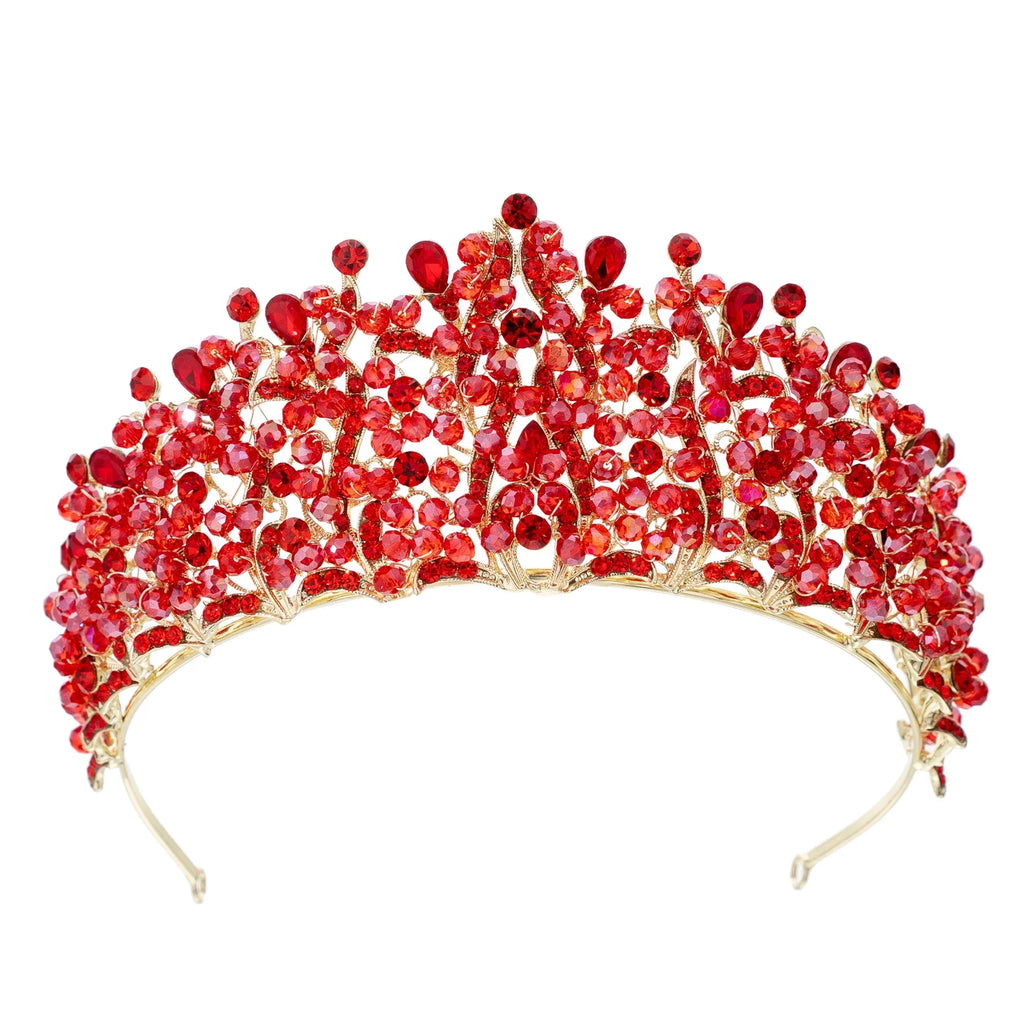 Crystal Crowns For Women Princess Queen Bridal Tiara Crown For Wedding Bride Headpieces Pageant Party Prom Hair Jewelry Diadem as picture 5