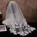 Butterfly Pearl Bridal Veil Lace Wedding Veils For Evening Dinner Party Dress Women Girl Gift Hair Accessories Brides Jewelry a