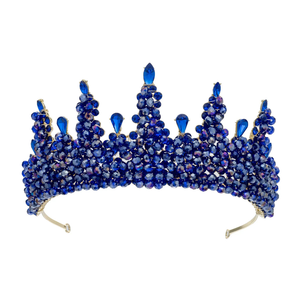 Baroque Queen Crowns For Women Crystal Princess Bridal Tiara Crown For Wedding Headpiece Paganrt Diadem Party Prom Hair Jewelry as picture 4