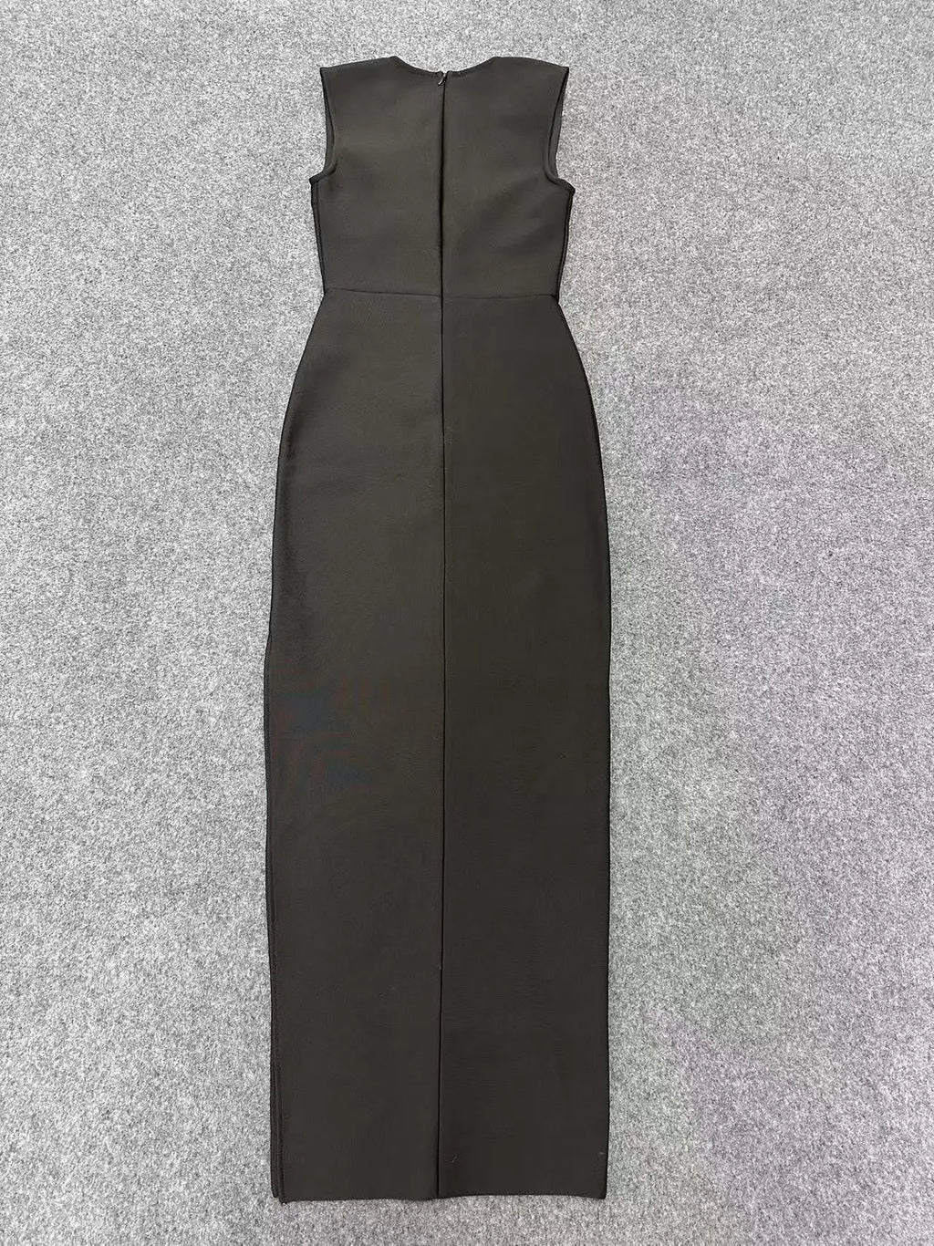 Women Sexy Sleeveless Pearl Beading Bodycon Bandage Long Dress Celebrate Evening Party Nightclub Outfit Vestido