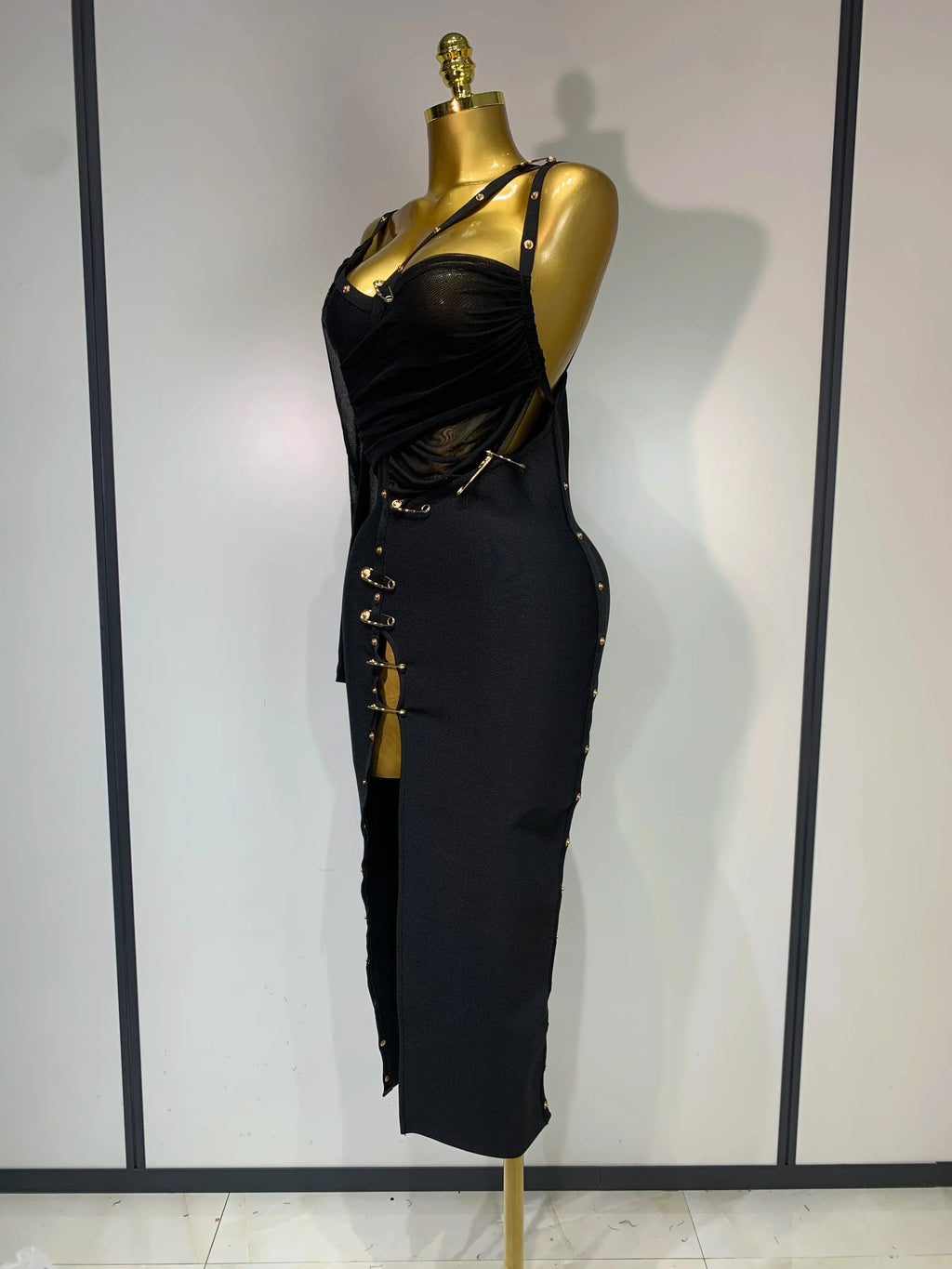 One Shoulder Long Sleeve Bodycon Bandage Dress Cocktail Evening Party Luxury Birthday Dress Celebrity Prom Gown