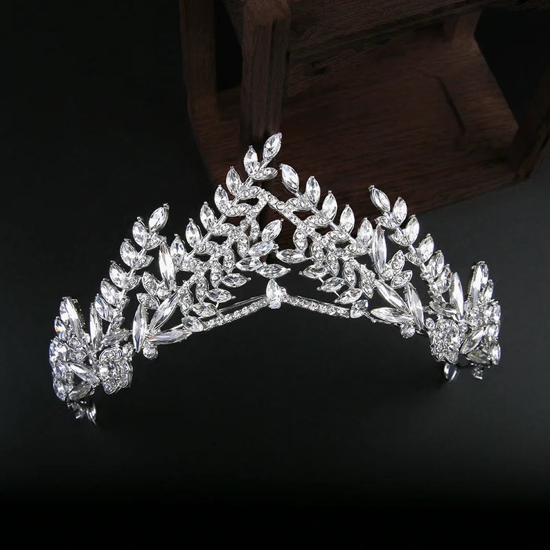 Bridal Hair Jewelry Rhinestones Crystal Crowns and Tiaras Women Brides Princess Queen Headband Headpiece Wedding Accessories crystal