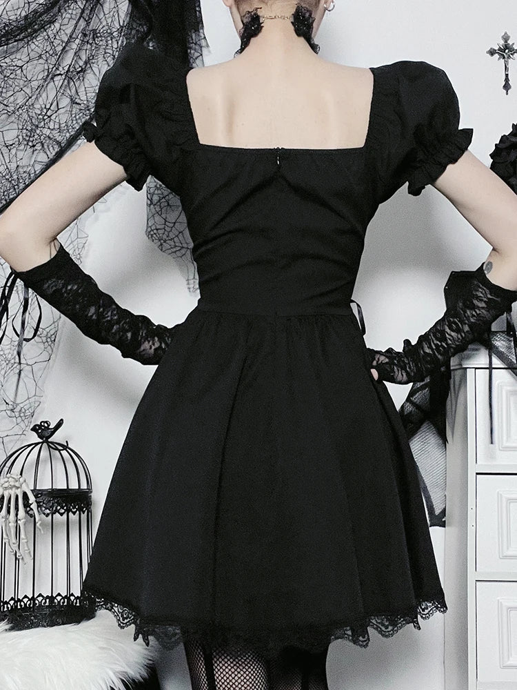 Vintage Gothic Princess Corset Lace Dress