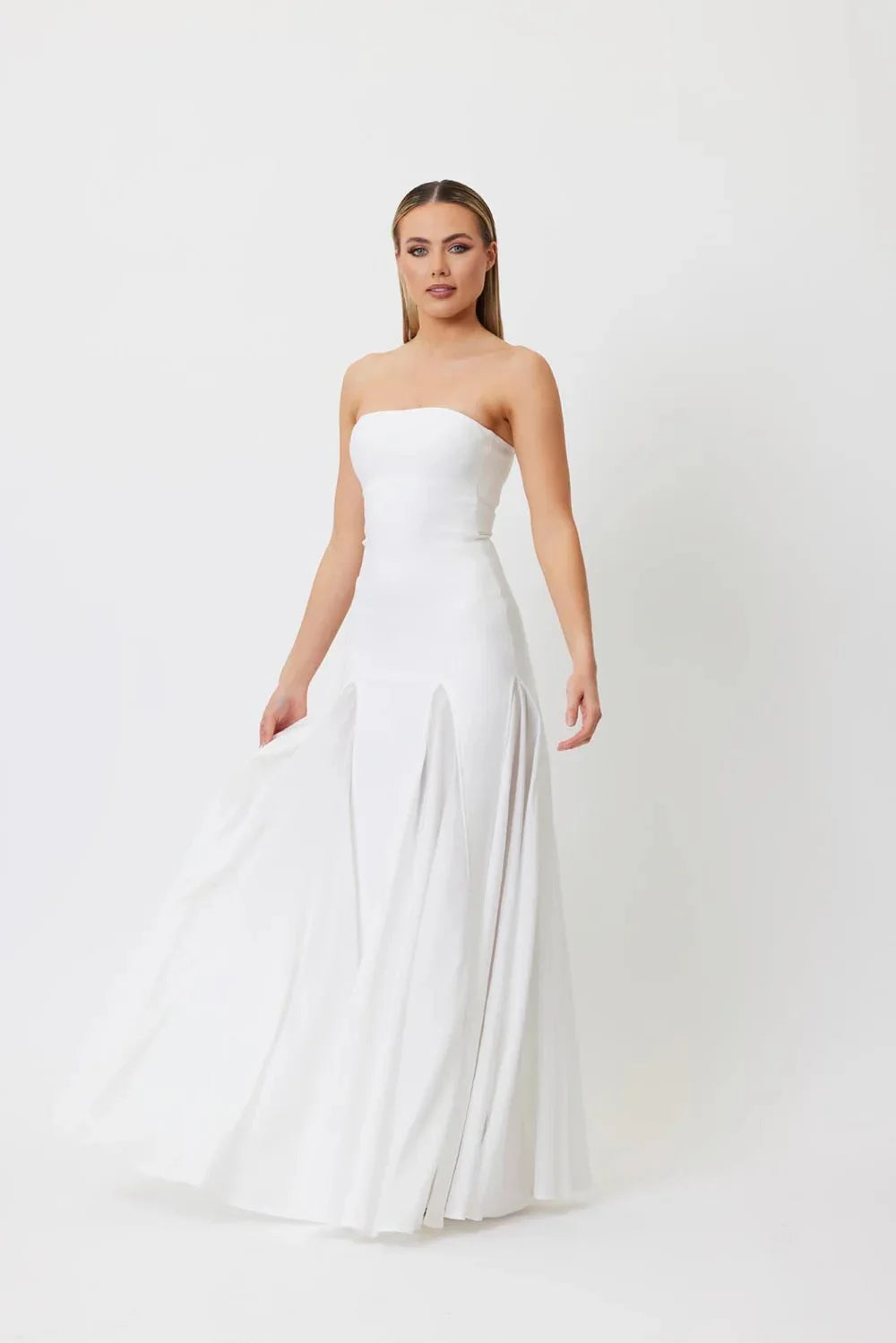 White Black Women Sexy Strapless Off the Shoulder Bodycon Long Mesh Dress Celebrate Evening Party Birthday Wedding Dress