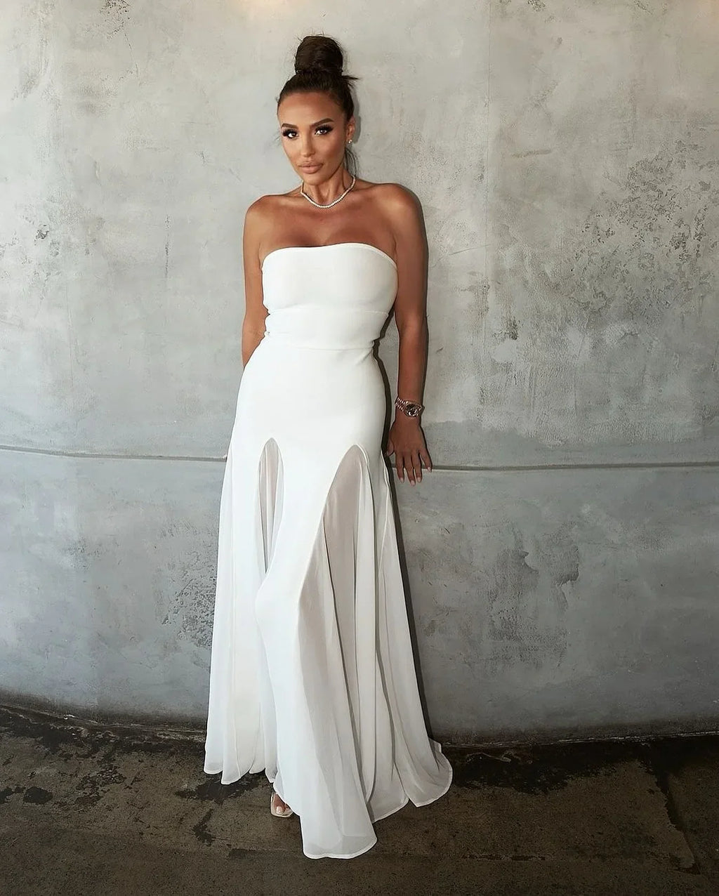 Black Color Women Sexy Strapless Off the Shoulder Mesh Long Bandage Dress Celebrate Evening Party Birthday  Outfit Vestido