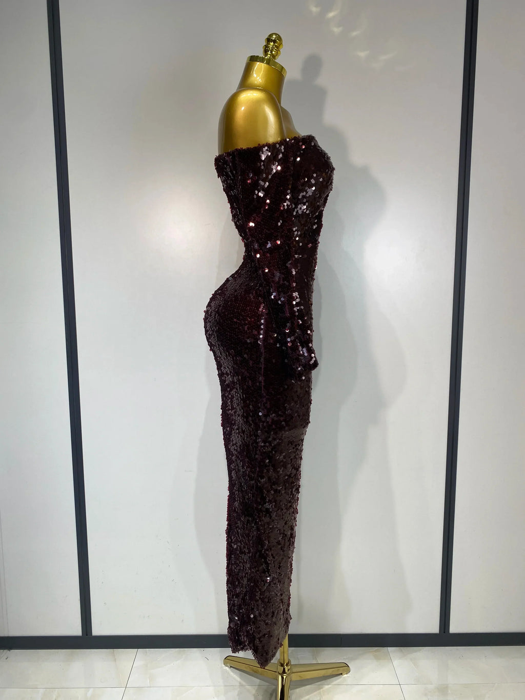Women  Luxury Sequin Celebrity Sexy Off Shoulder Long Bodycon Dress Elegant Evening Club Party  Fashion Birthday Dresses