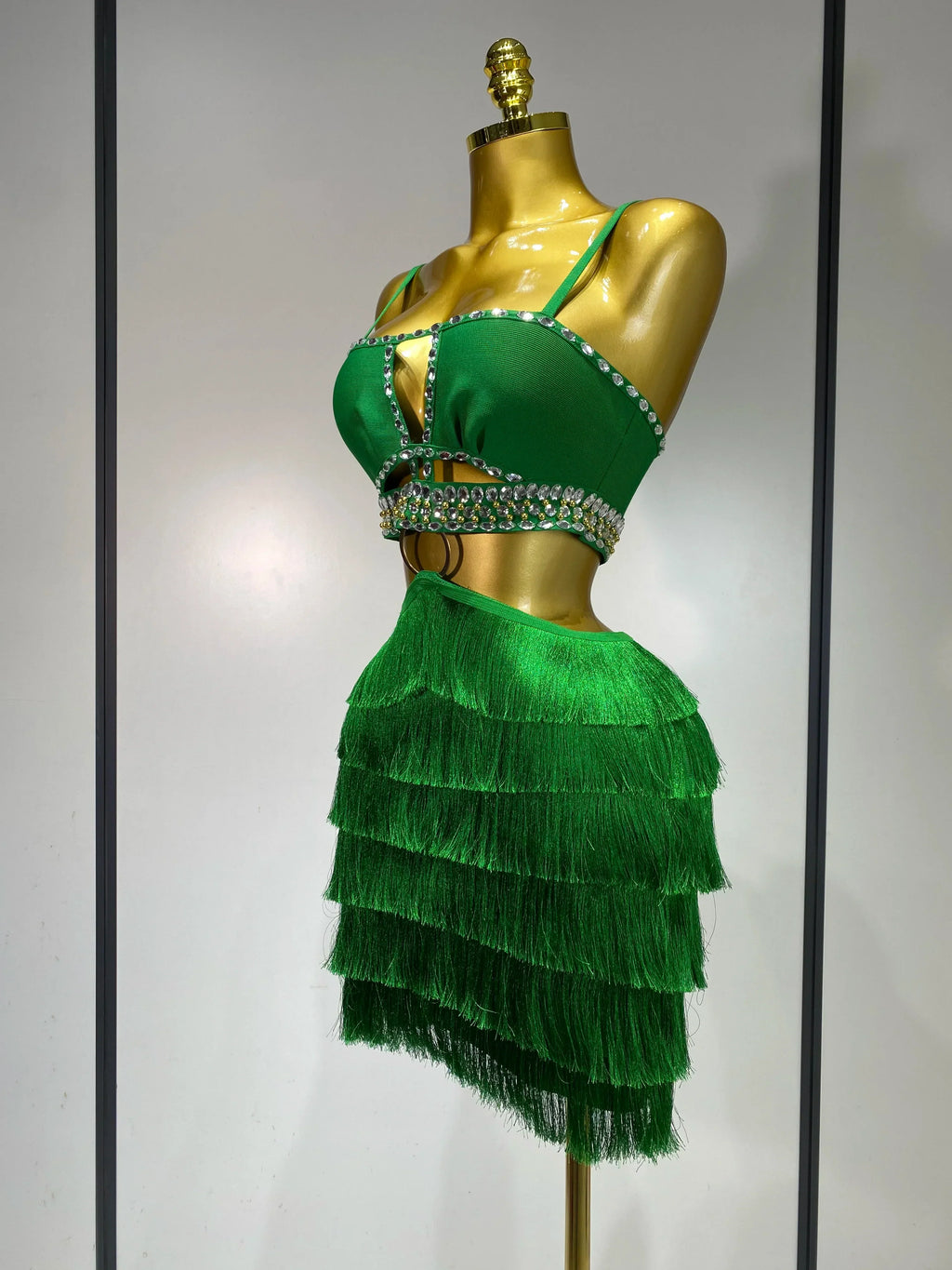 Sexy Sling Backless Dress Women Green Bodycon Bandage Dress  Celebrity Elegant Evening Club Luxury Birthday Party Dresses