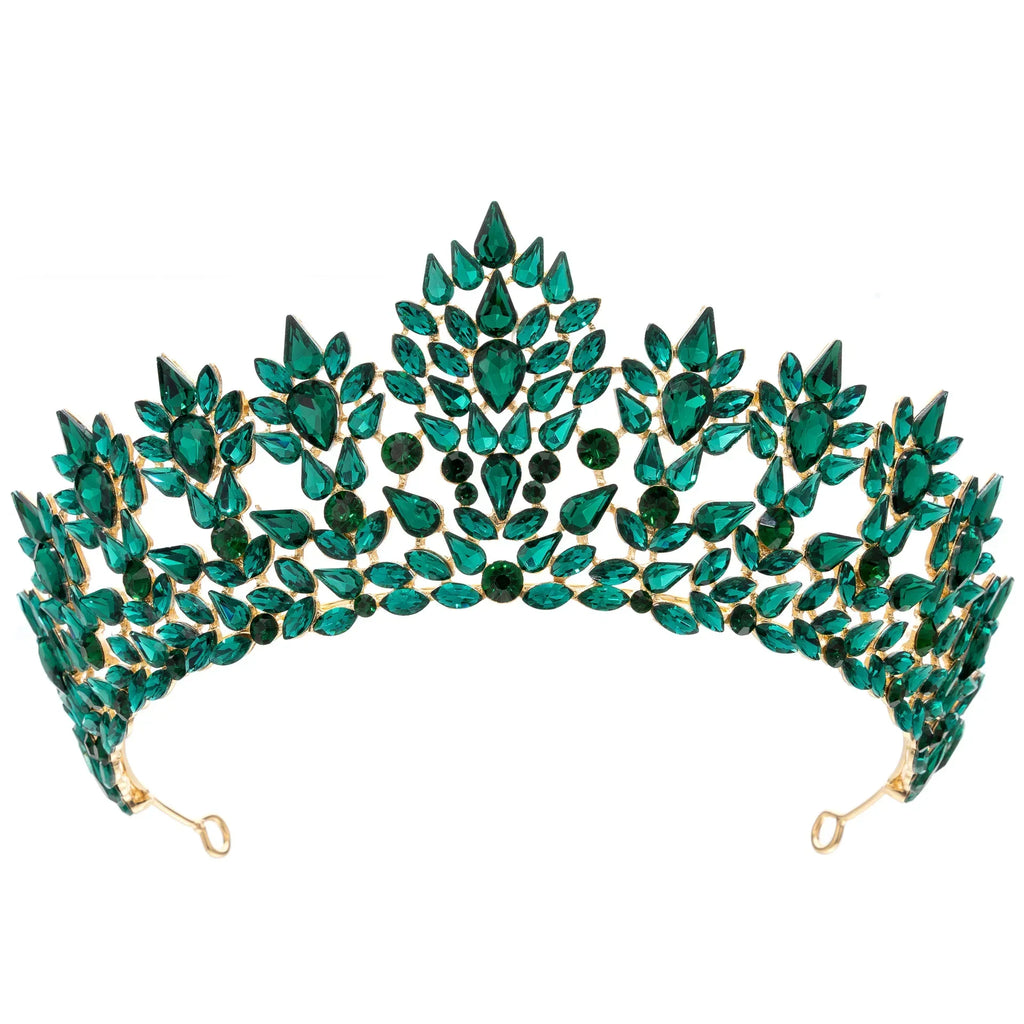Princess Queen Crowns For Women Baroque Crystal Bridal Tiara Crown For Wedding Bride Headdress Party Prom Hair Jewelry Headpiece as picture 1