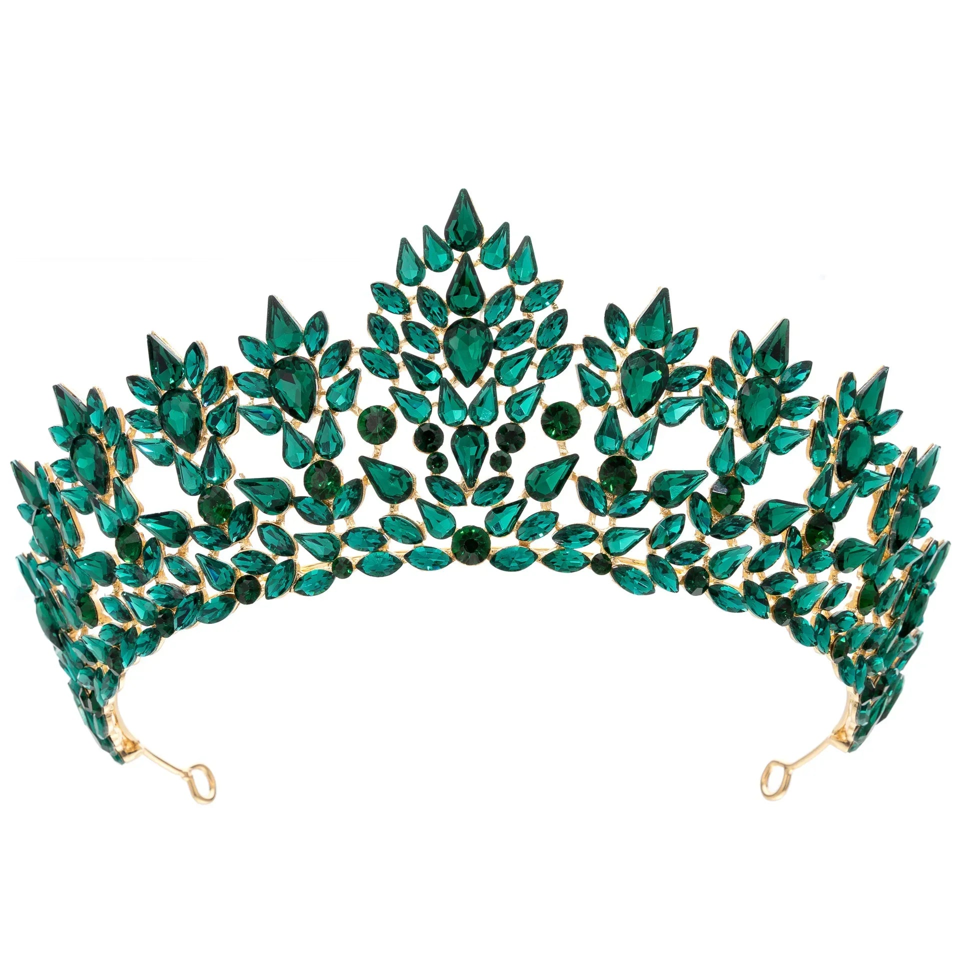 Princess Queen Crowns For Women Baroque Crystal Bridal Tiara Crown For Wedding Bride Headdress Party Prom Hair Jewelry Headpiece as picture 1