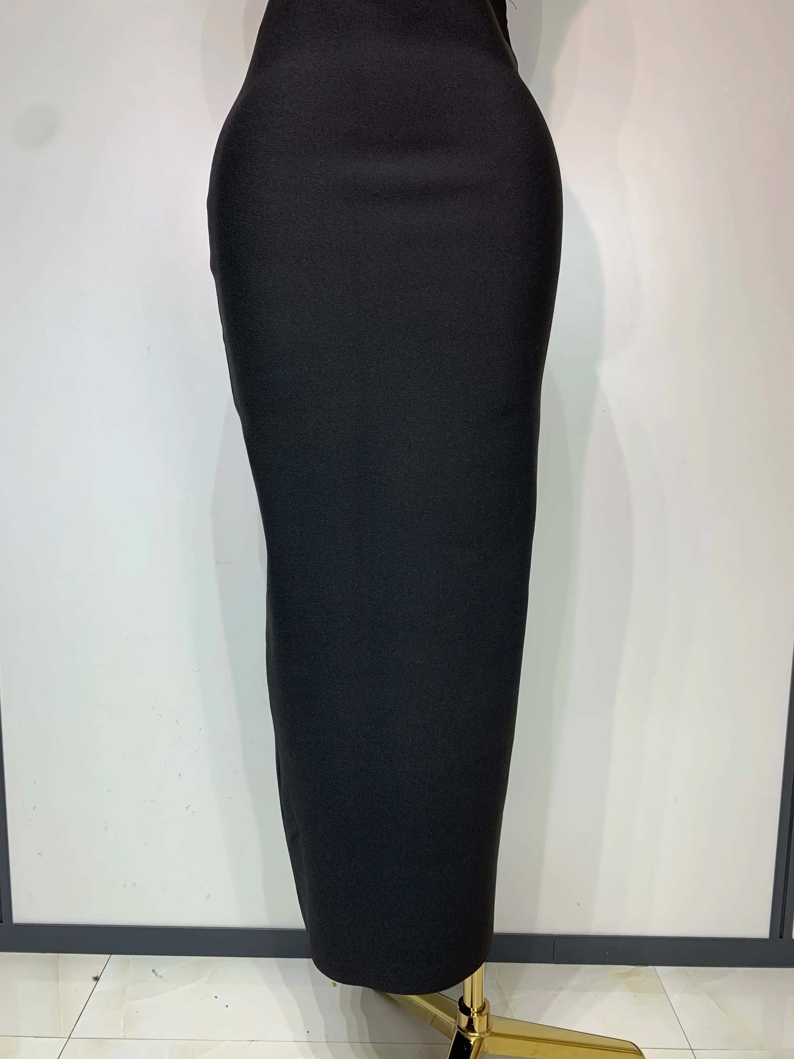 Luxury Birthday Celebrity Sexy Strapless Backless Maxi Long Bodycon Bandage Dress Women Elegant Evening Club Party Outfit