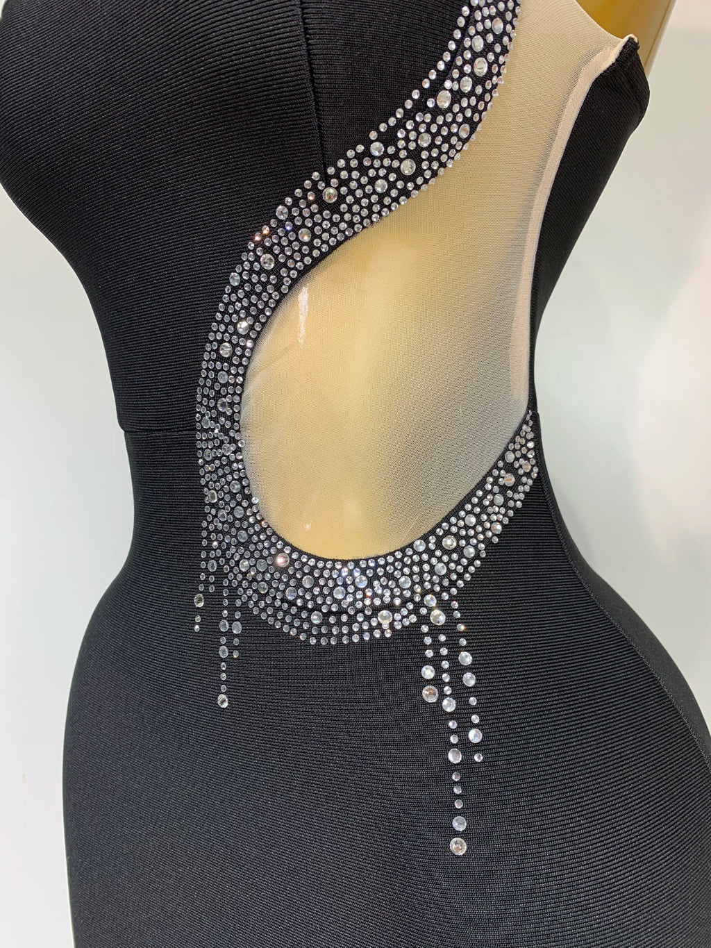 Women Sexy Rhinestone Halter Long Bandage Bodycon Dress  Celebrity Elegant Evening Party Luxury Birthday Wedding Dresses