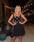 Women Sleeveless Sexy Square Collar A-Line Bodycon Mini Dress Fashion Celebrate Birthday Party Evening Dress black