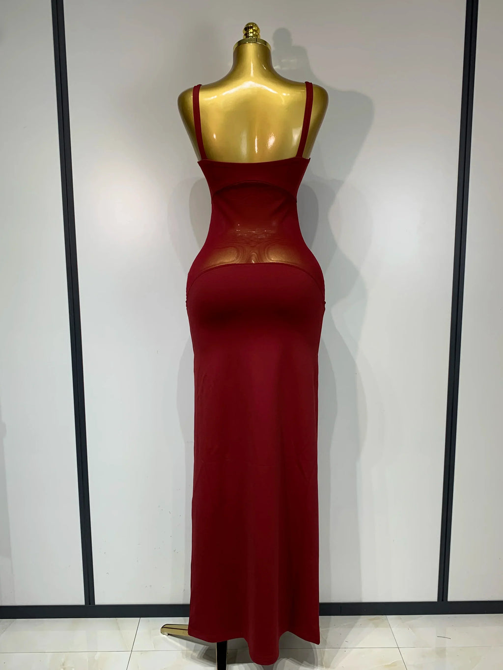 Sexy See Through Mesh Patchwork Long Dress  Women Backless Bodycon Cocktail Party Elegant Luxury Birthday Dresses Vestidos