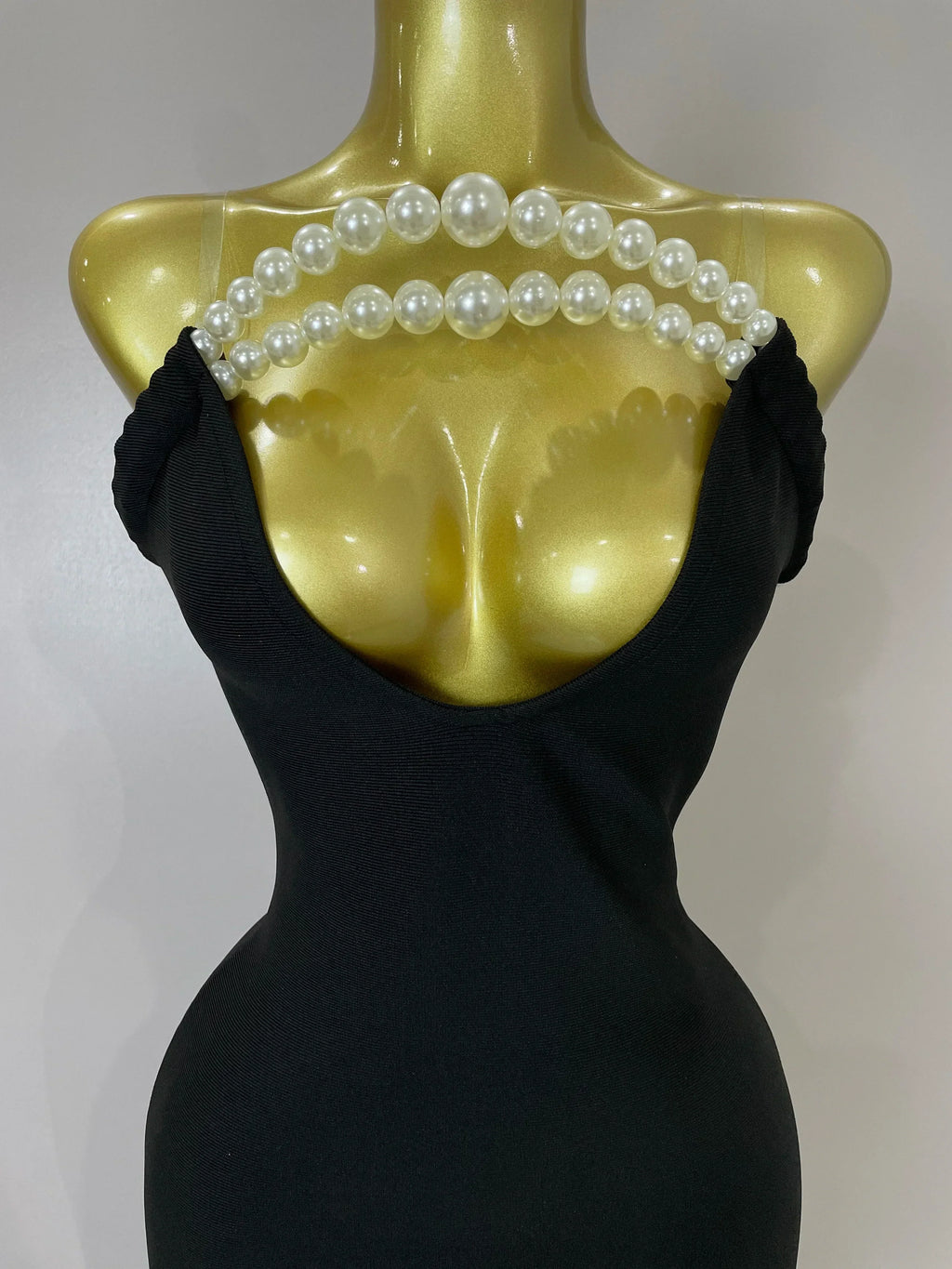 Sexy Backless Strapless Black Beading Long Bandage Bodycon Dress  Women Celebrity Elegant Evening Luxury Birthday Dresses