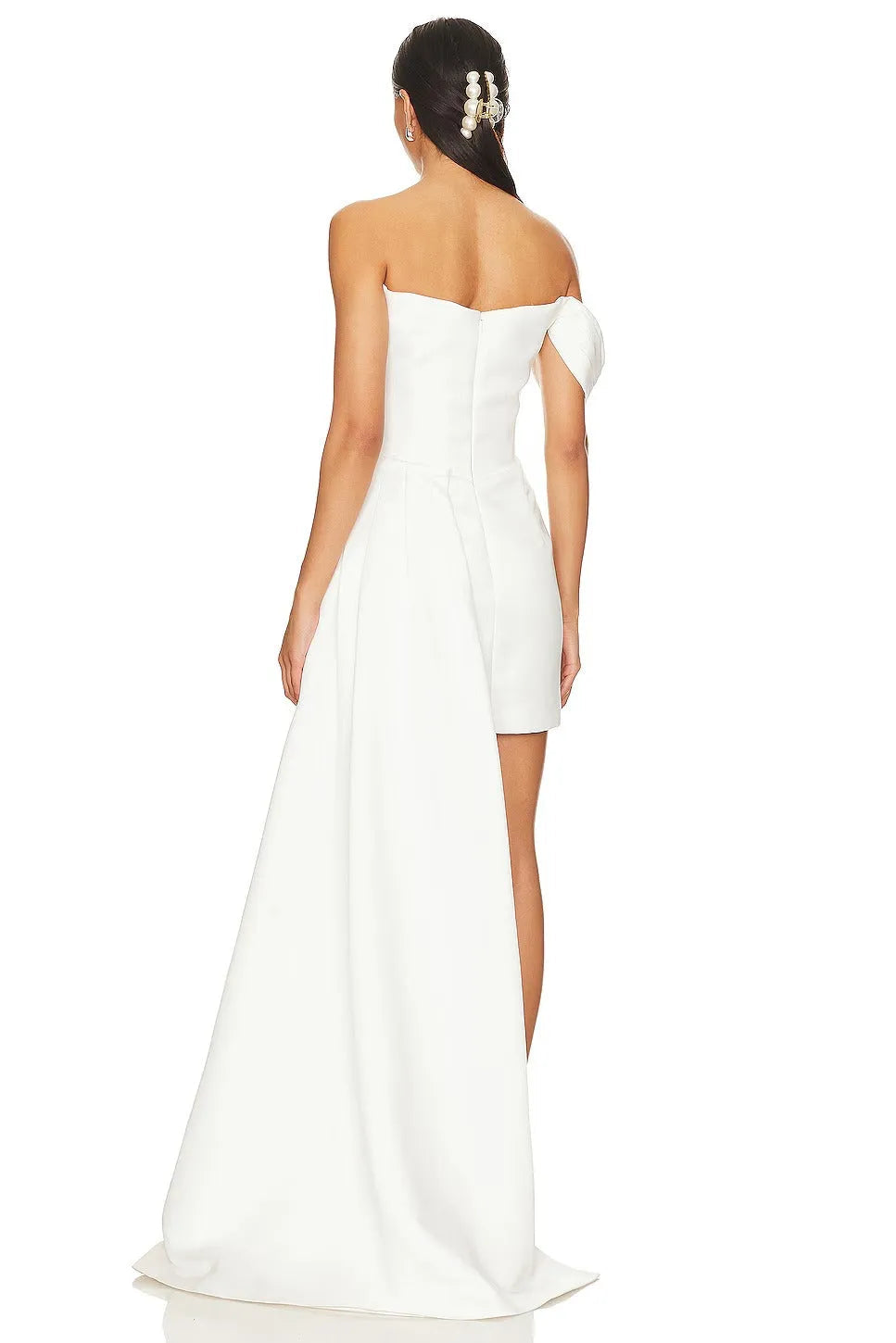 Vestido De Novia Satin Bridal Gown Modern Sleeveless Wedding Dress Bow Mermaid Court Train Princess