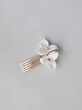 Bridal Jewelry Porcelain Flower Hair Comb Clip Pin Women Girl Head Piece For Bride Bridesmaids Hairpin Wedding Accessories 1pc gold color