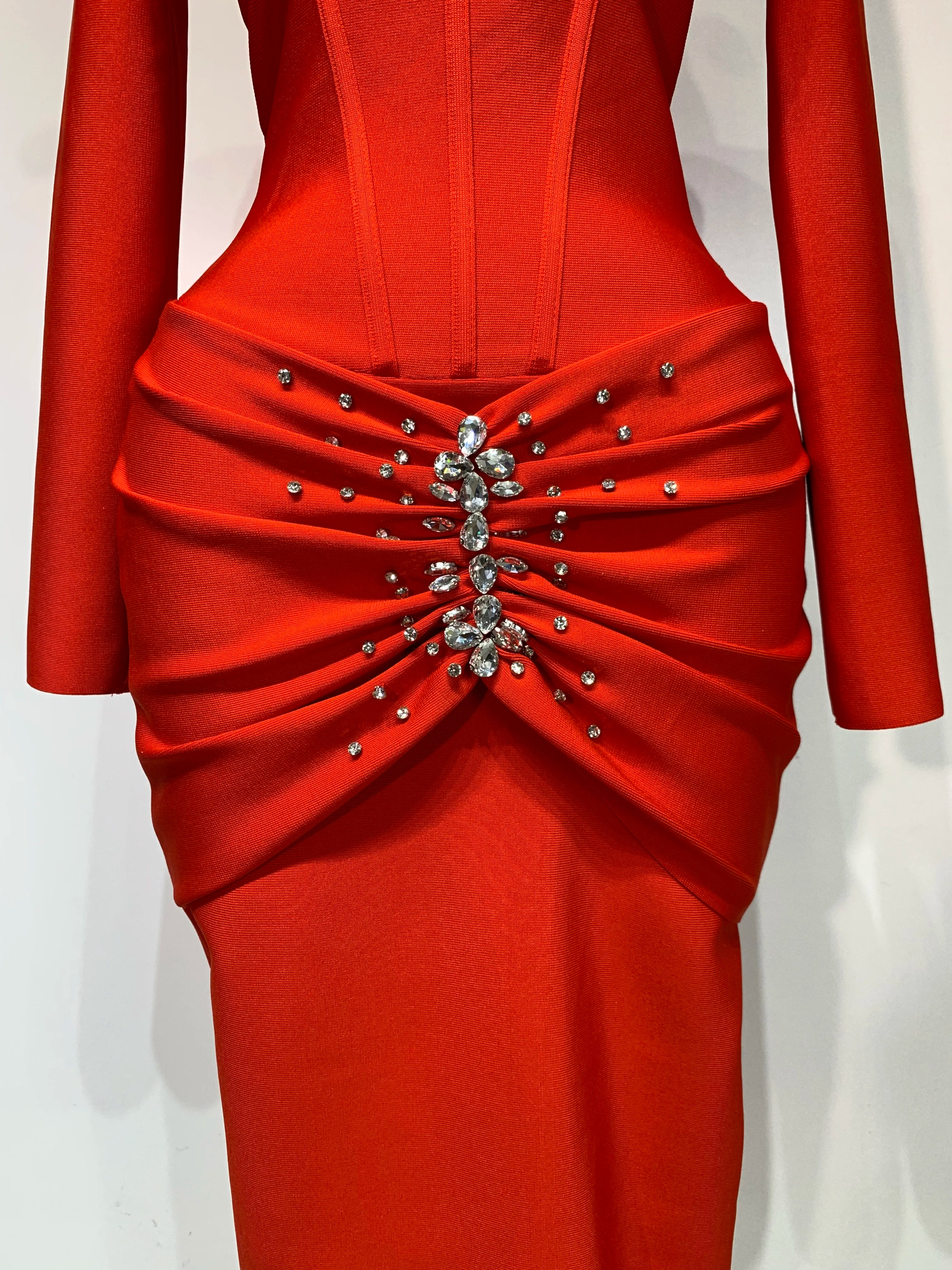 Women Sexy Luxury Sparkly Diamond Bandage Long Sleeve Bodycon Dress  Celebrity Elegant Evening Club Pary Birthday Dresses