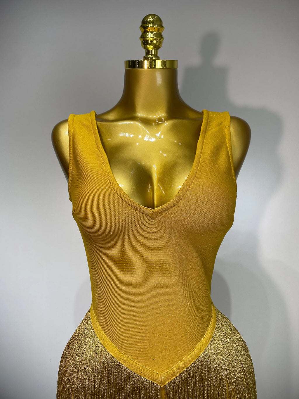 Sexy V Neck Yellow Tassels Women  Prom Dress Sheath Sleeveless Party Gown Elegant Formal Luxury Birthday Club Dresses