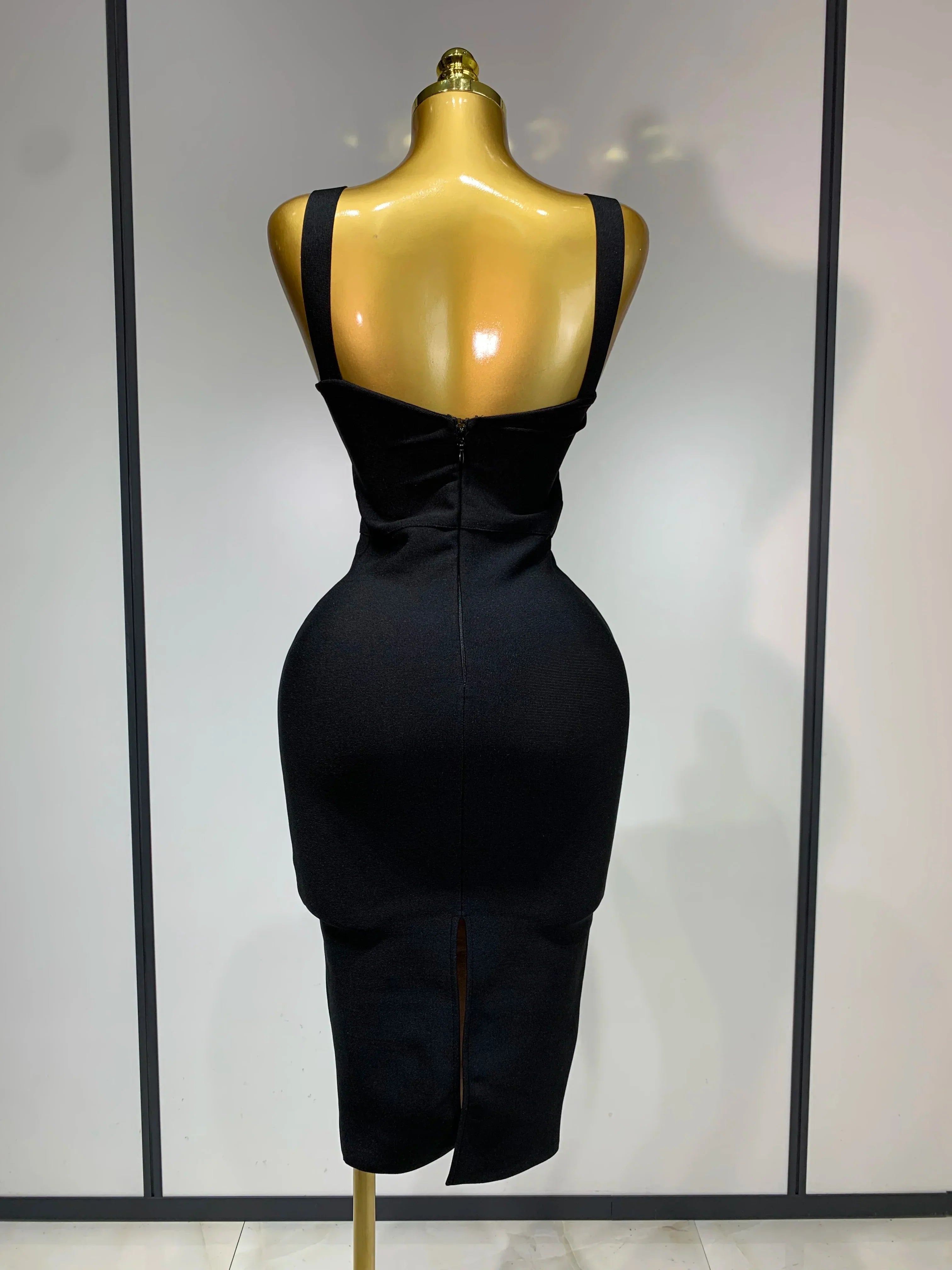 Sexy Black Lace Bodycon Bandage Dress  Arrivals Women Luxury Vintage Elegant Evening Party Dress Birthday Club Vestido