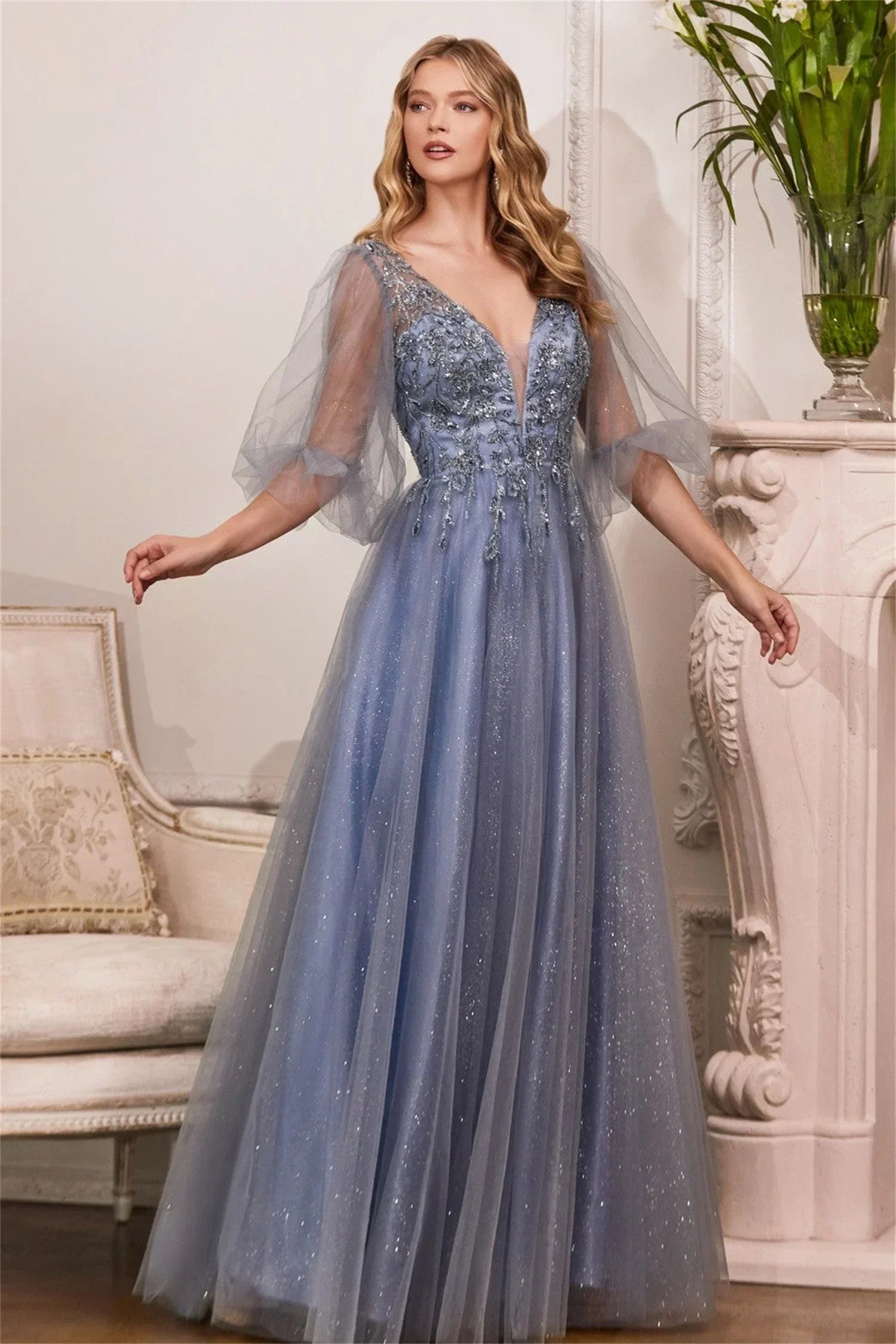 Elegant Party Dresses for Women Luxury Evening Dress Elegant Long Wedding Guest Dress Dresses Robe Prom Customized Blue