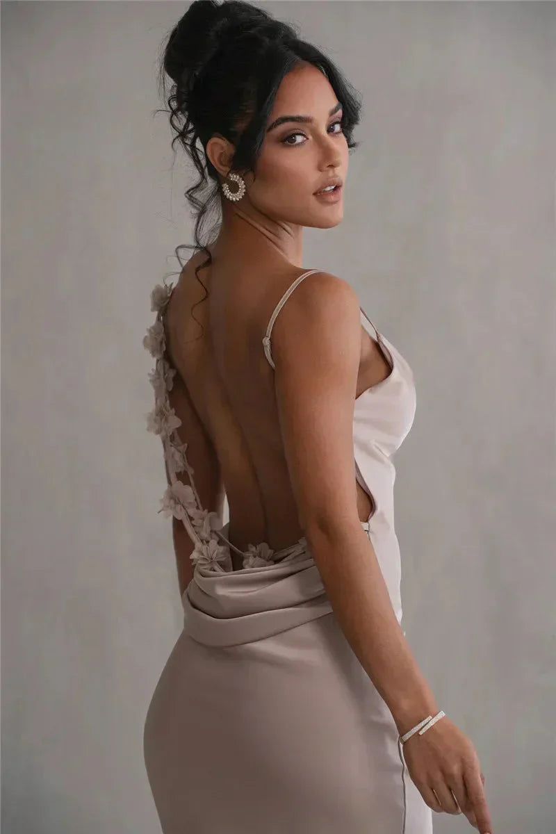 Laelia | Satin Maxi Dress
