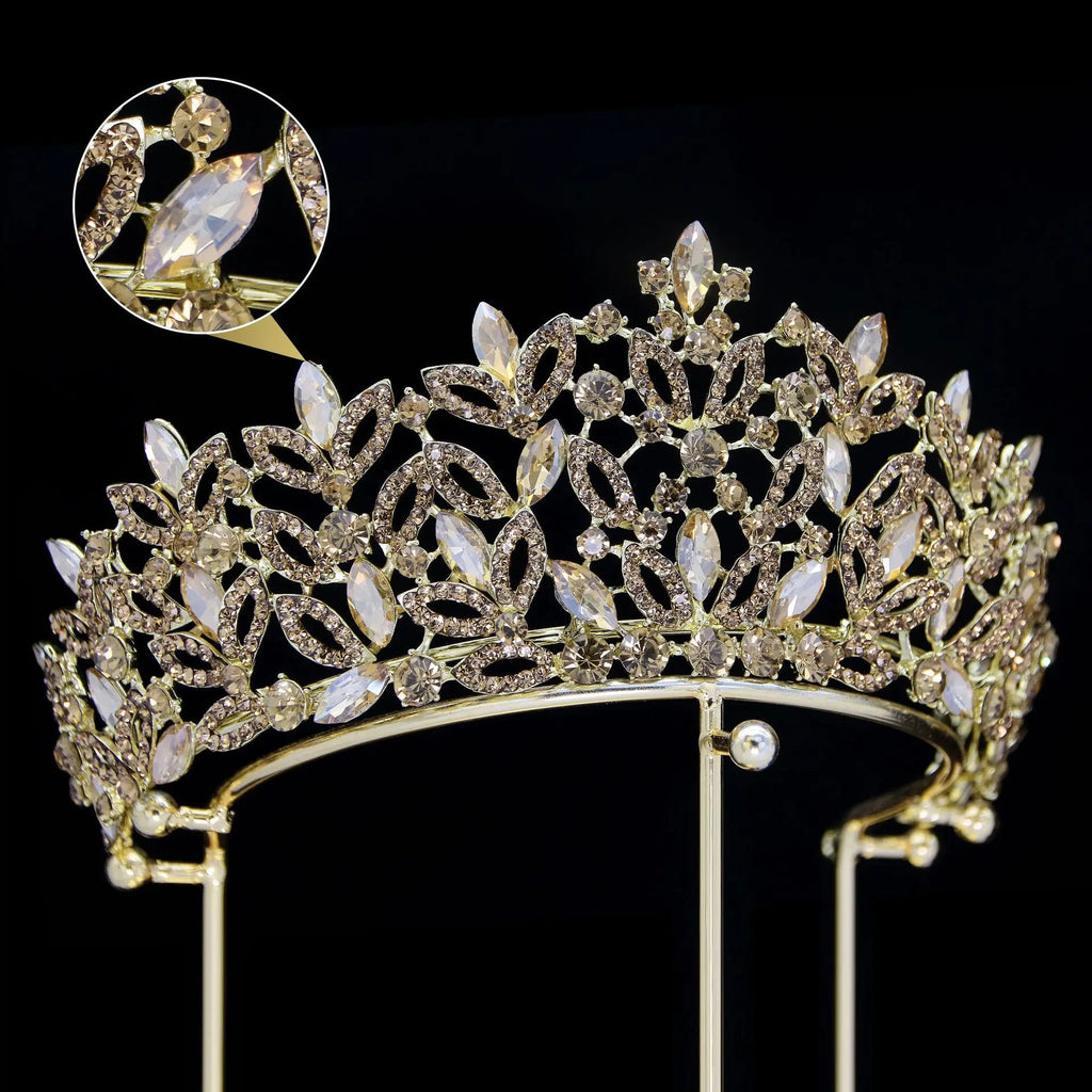 Crystal Crowns For Queen Princess Bridal Tiara Crown For Wedding Hair Accessories Women Crown for Pageant Bride Prom Headpieces