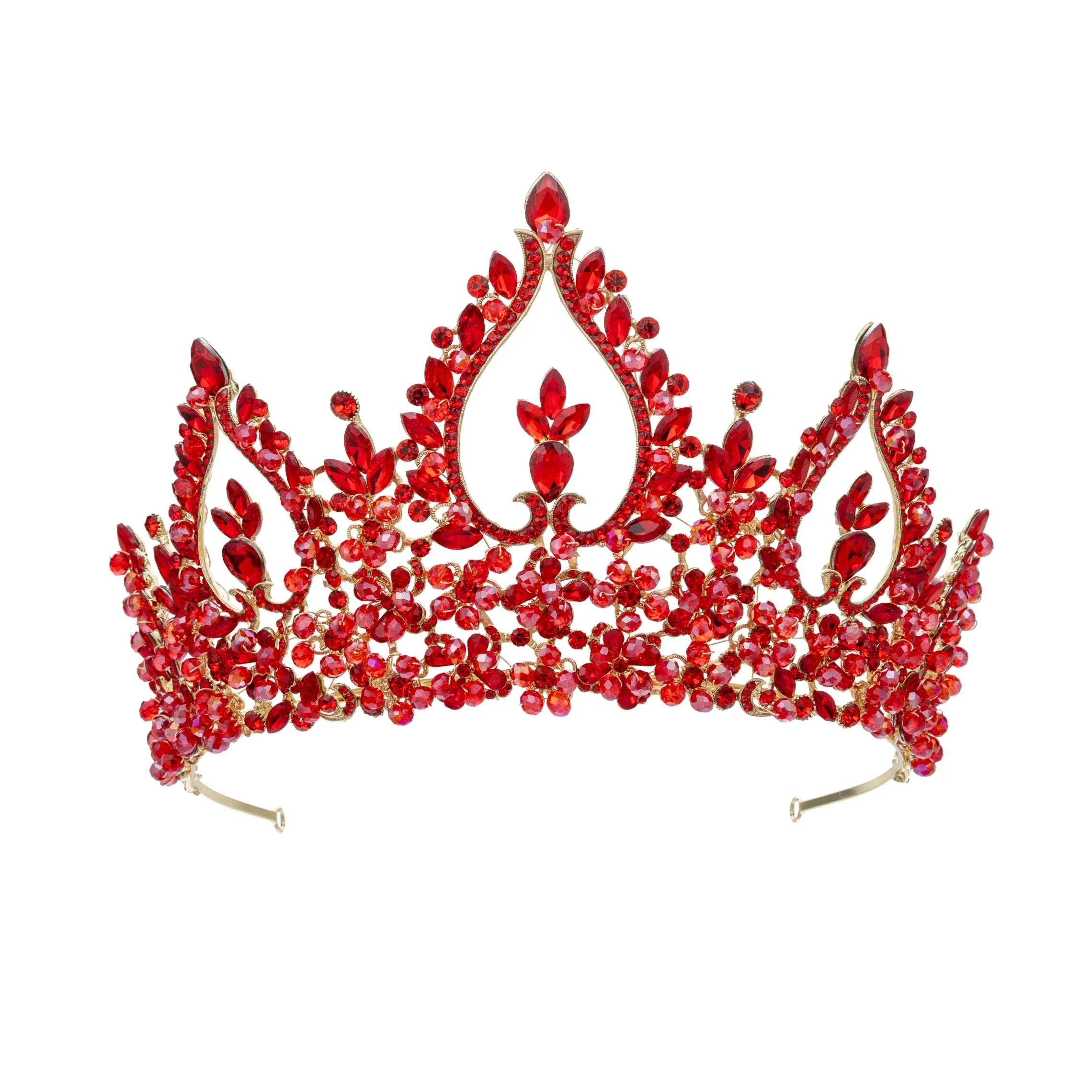 Baroque Wedding Crowns For Queen Crystal Bridal Tiara Crown For Pageant Miss Universe Diadem Prom Wedding Hair Jewelry Headpiece as picture 3
