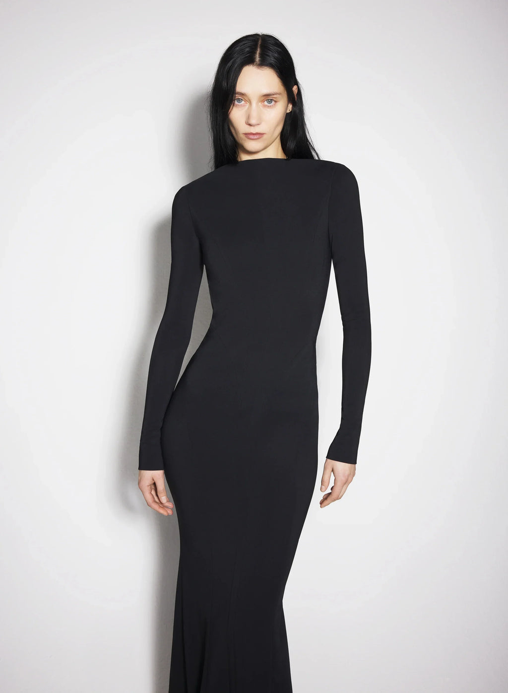 Elegant Evening Party Dress Women Long Sleeve Sexy Backless Bodycon Long Maxi Dress Style Red Carpet Outfit