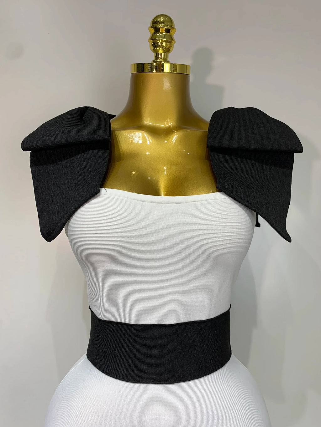 Women Sexy Bow Tie Black White Patchwork Bodycon Bandage Dress Celebrity  Elegant Evening Club Party Birthday Dresses