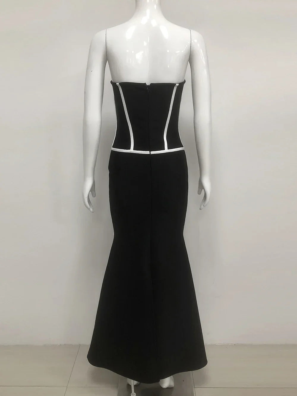 Sexy Off Shoulder 3D Flowers Bandage Mermaid Dresses Womens Strapless Evening Party Formal Long Dress Birthday Prom Vestidos