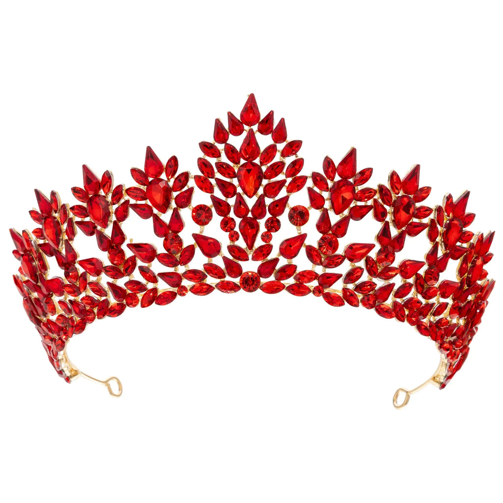 Princess Queen Crowns For Women Baroque Crystal Bridal Tiara Crown For Wedding Bride Headdress Party Prom Hair Jewelry Headpiece as picture 5