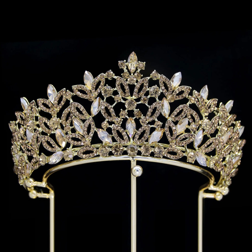 Crystal Crowns For Queen Princess Bridal Tiara Crown For Wedding Hair Accessories Women Crown for Pageant Bride Prom Headpieces as picture 2