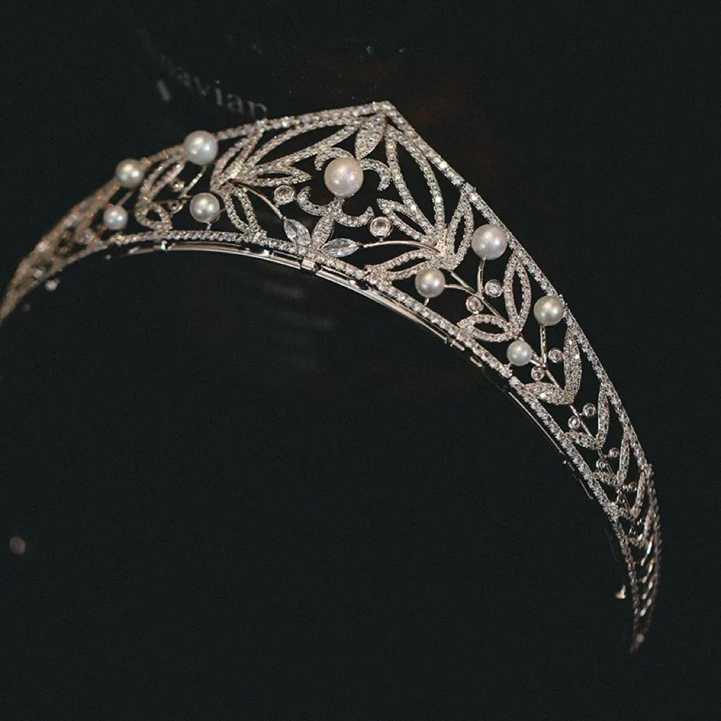 Bridal Hair Jewelry Cubic Zirconia Tiaras and Crowns AAA Zircon Diadem For Bride Women Pageant Prom Headband Wedding Accessories