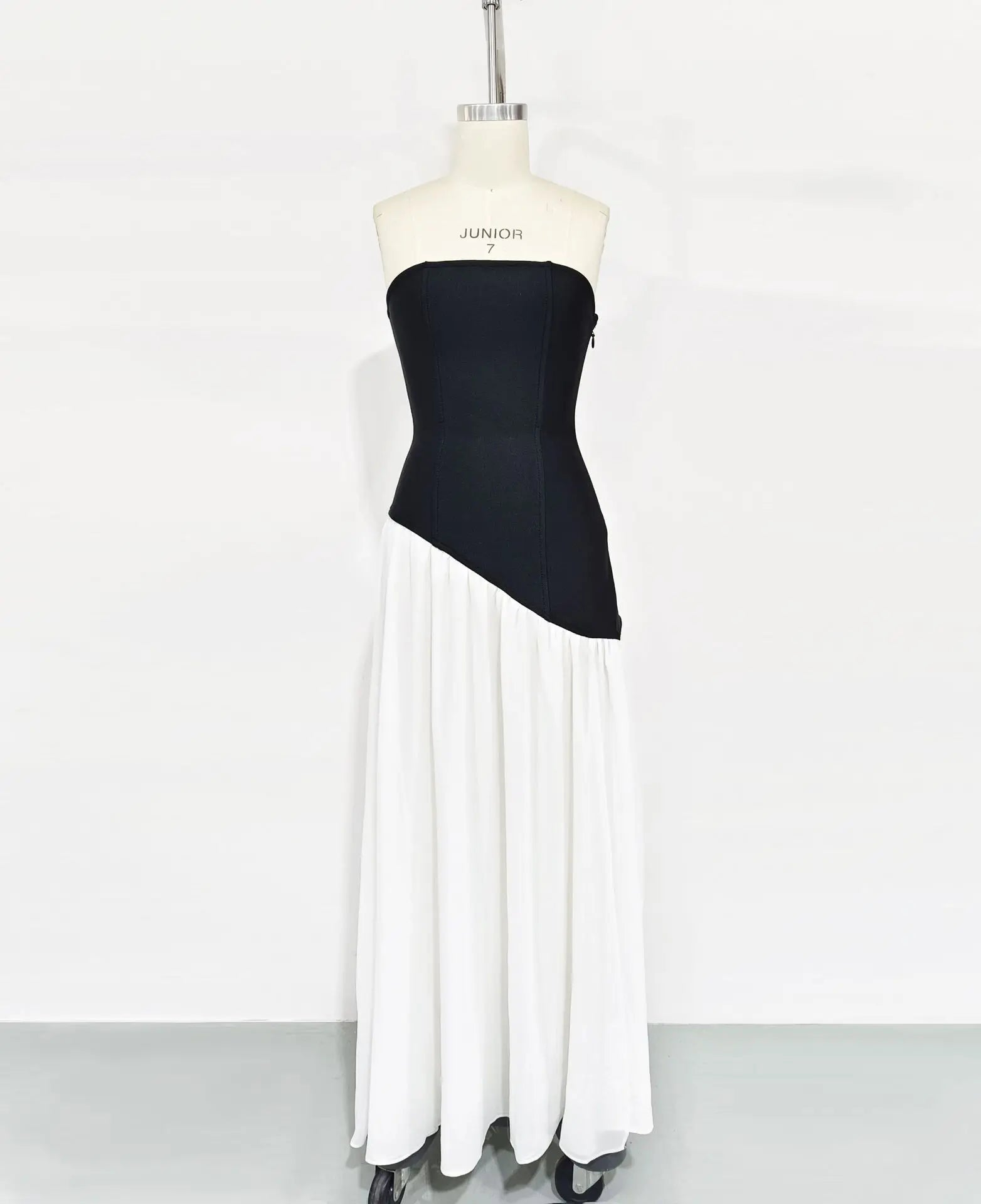 Women Sexy Strapless Laced-up Bodycon Long Maxi Dress Nightclub Party Birthday Photo Shoot Vacation Fashion Outfit