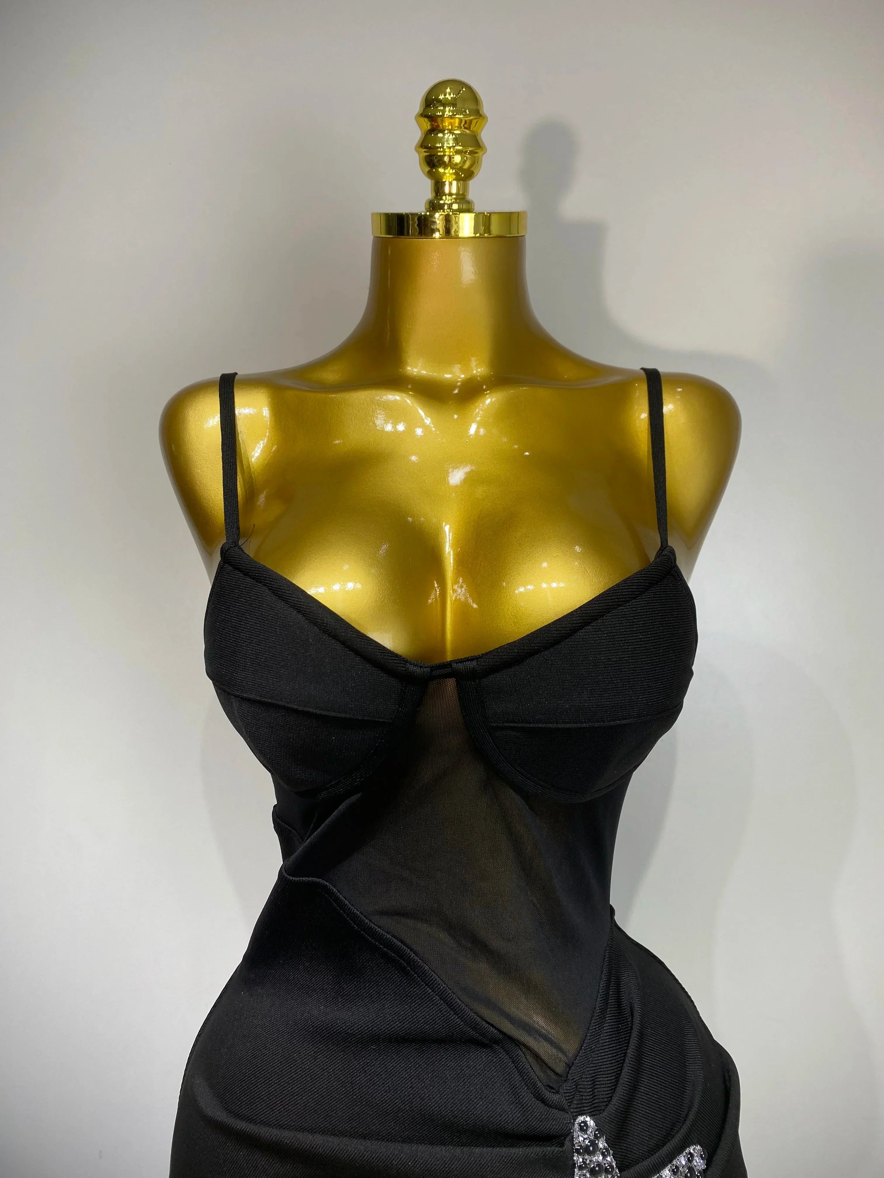 Sexy Long Dress Starfish Decoration Bandage Dress Women  Elegant Style Fashion Evenig Party Luxury Birthday Prom Gowns