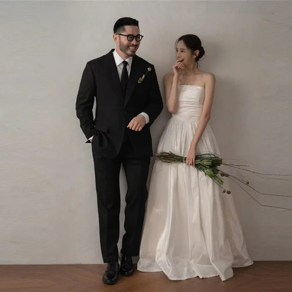 Korea Wedding Prom Party Cocktail Evening Dresses Ball Gowns Chic and Elegant Woman Dress for Women New in Dresses Customized Ivory