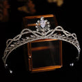 Bridal Hair Jewelry Headband Headpiece Birthday Gift Hairband Brides Women Rhinestones Zircon Crown Tiara Wedding Accessories a