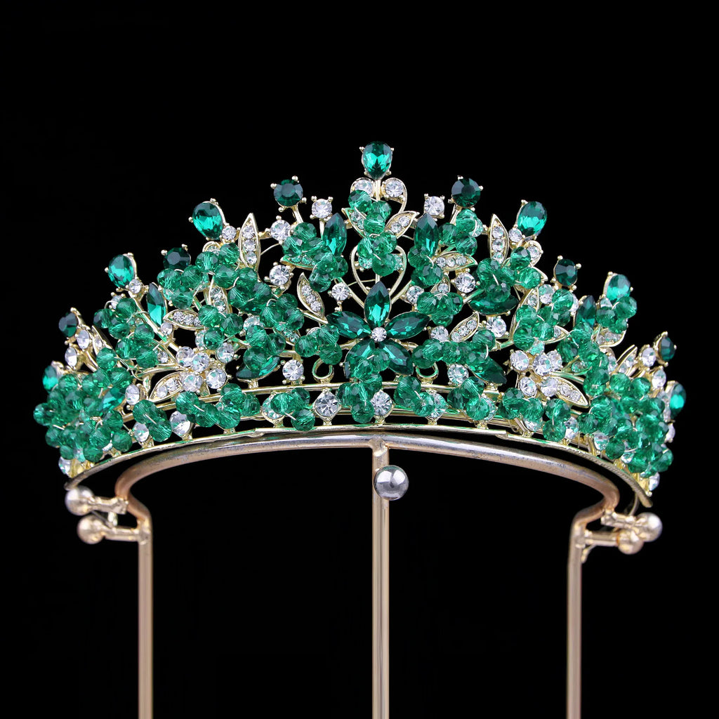 Crystal Crowns For Queen Princess Bridal Tiara Crown For Wedding Bride Hair Accessories Pageant Women Diadem Wedding Headdress as picture 3