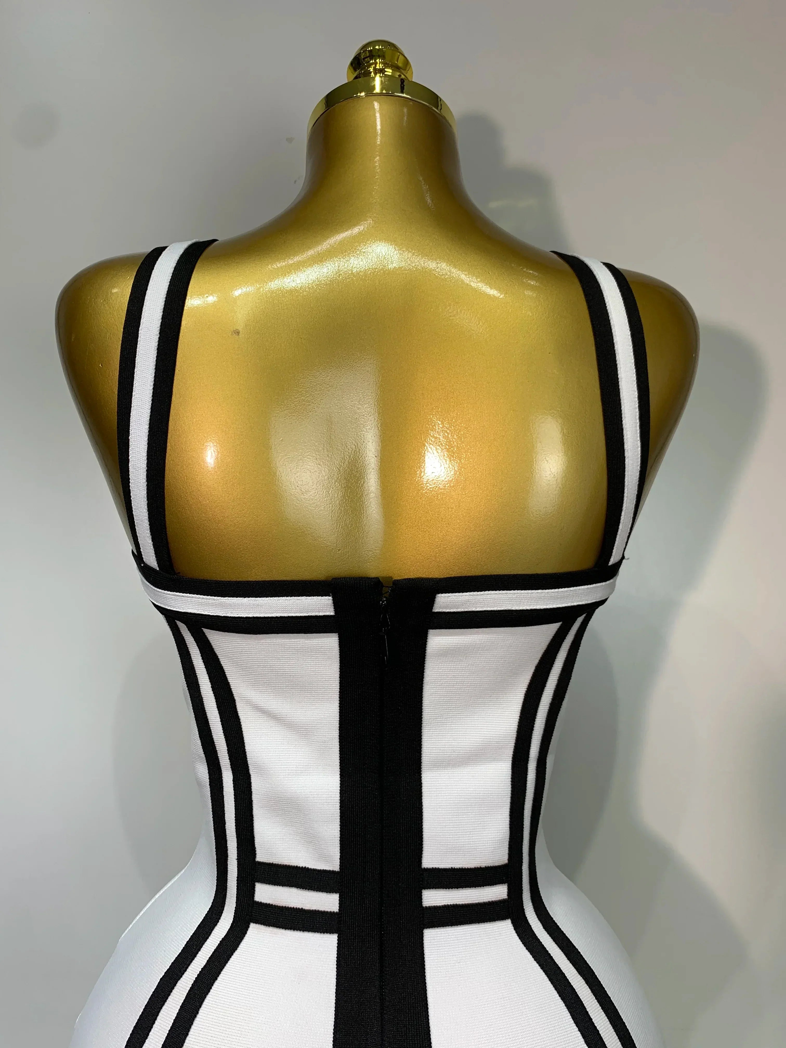 Women Sexy Backless Ruffled Edge Bodycon Bandage Dress  Celebrity Elegant Evening Party Luxury Birthday Club Dress