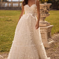 Floral Lace ALine Prom Dress